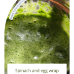 Spinach and egg wrap