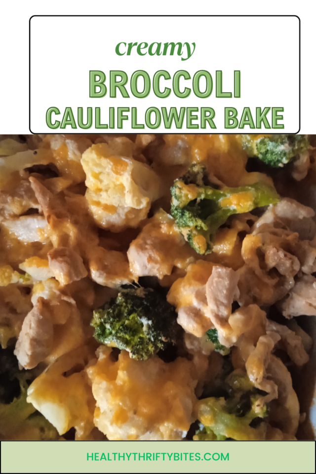 creamy broccoli cauliflower bake.