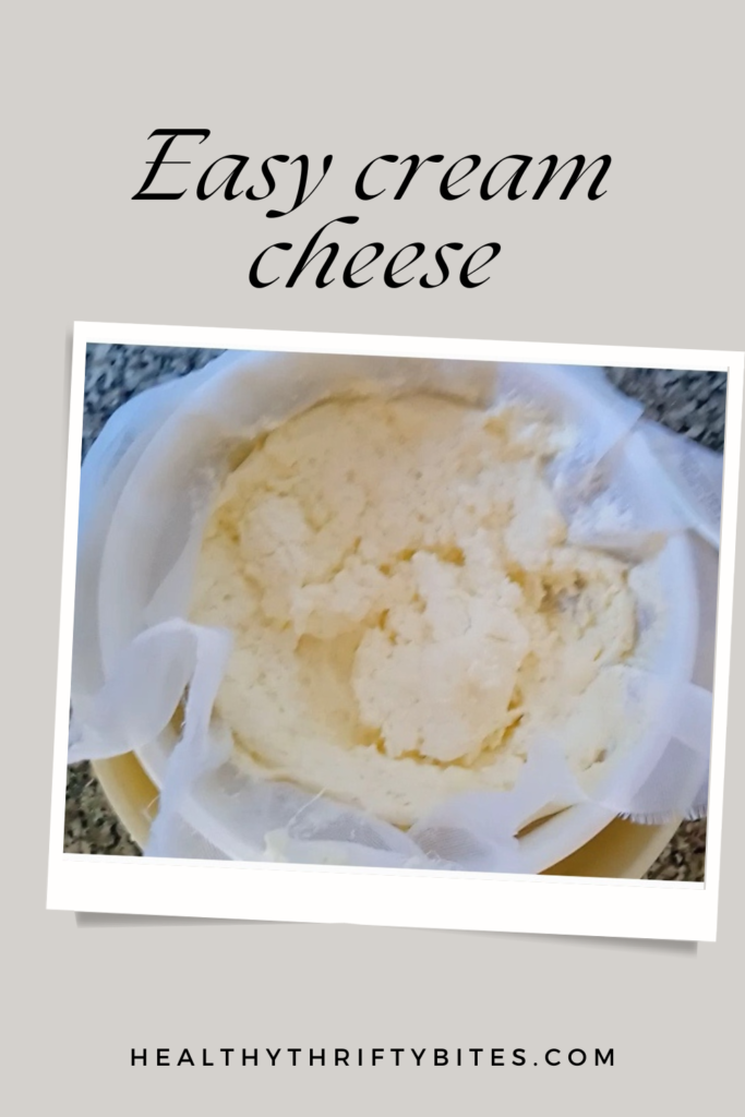 Easy homemade cream cheese