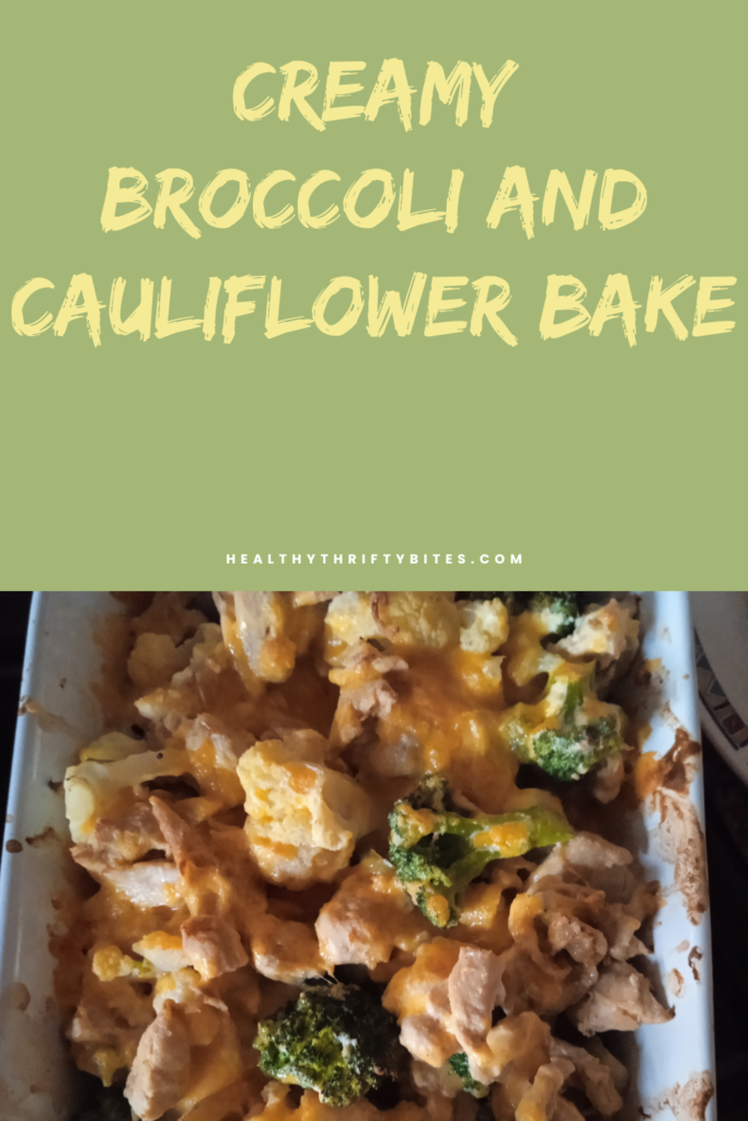 Creamy  Broccoli Cauliflower Bake